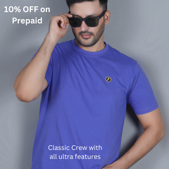 half sleeve detail pure cotton round neck t shirt mauve pale grayish purple color soft stretch durable true fabric