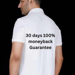 Pastel Creame Cotton Fabdot Structure Fabric Men's Classic Collar Polo