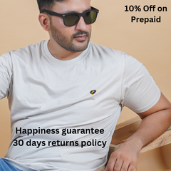 round neck detail pure cotton t shirt lite gray light grey color true color premium stitching