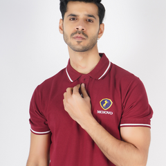 EPG MOJOVO Lycra Cotton Men's Polo T Shirt - Lite Sky Blue