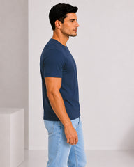Men's Airforce Crew Neck T-Shirt - Gold Finish Cotton | EPG