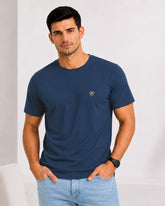 Men's Airforce Crew Neck T-Shirt - Gold Finish Cotton | EPG