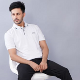 EPG Half Sleeve's Pure Cotton Men's Polo T Shirt - White