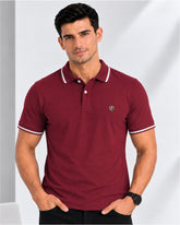 Cotton Lycra Polo - Wine