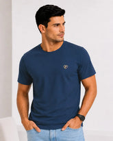 Men's Airforce Crew Neck T-Shirt - Gold Finish Cotton | EPG