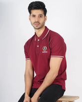 Cotton Lycra Polo - Wine