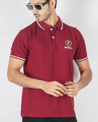 Cotton Lycra Polo - Wine