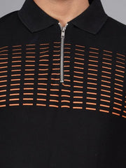 EPG Half Sleeve's Pure Cotton Men's Polo T Shirt - Black