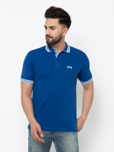 EPG Cotton Men's Polo ( Collar ) T Shirt - Potomac ( Royal ) Blue