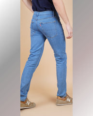 Pacific Blue Comfort Fit Cotton Lycra Stretch Men's Jeans