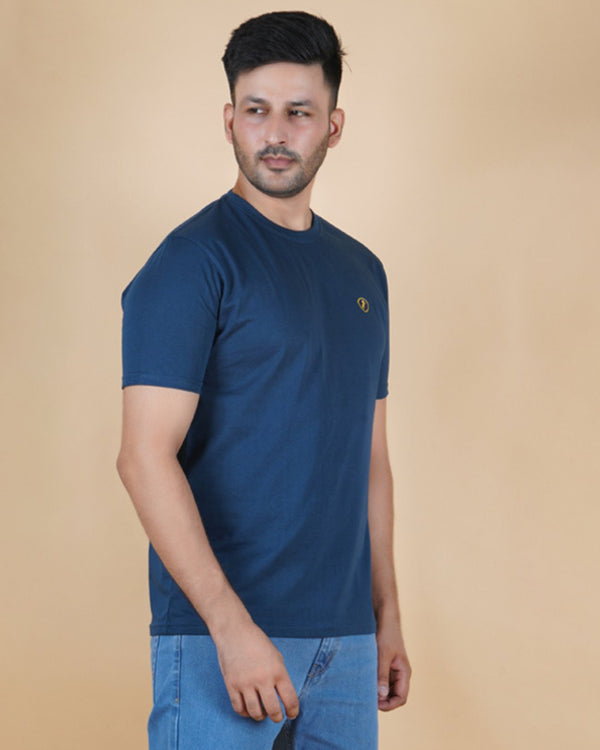 Men's Airforce Crew Neck T-Shirt - Gold Finish Cotton | EPG