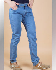 Pacific Blue Comfort Fit Cotton Lycra Stretch Men's Jeans