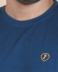 Men's Airforce Crew Neck T-Shirt - Gold Finish Cotton | EPG