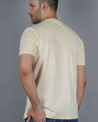 Men's California Peach  Crew Neck T-Shirt - Gold Finish Cotton | EPG