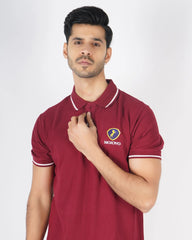Cotton Lycra Polo - Wine